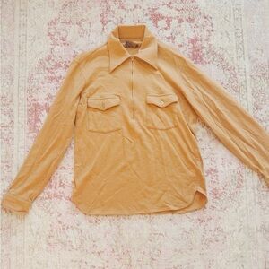 Pendleton, Women’s Vintage 1960s Handmade Mustard Wool Shirt